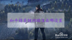 和平精英怎么关掉辅助瞄准（和平精英辅助瞄准影响因素）