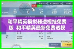 和平精英免费透明挂怎么开vivo（和平精英透明挂的开发者是谁？）