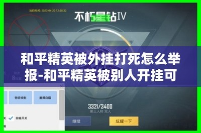 和平精英把开挂的人打死怎么举报