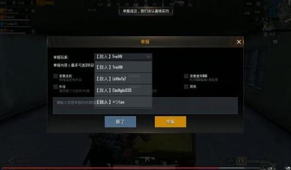 和平精英对面是挂怎么举报（和平精英外挂举报流程详解）