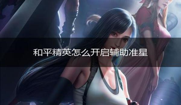 和平精英怎么打开准星辅助（和平精英辅助瞄准影响）